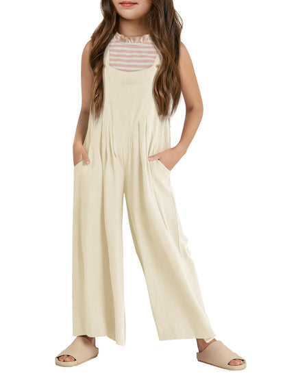 Haloumoning Girls Sleeveless Jumpsuit