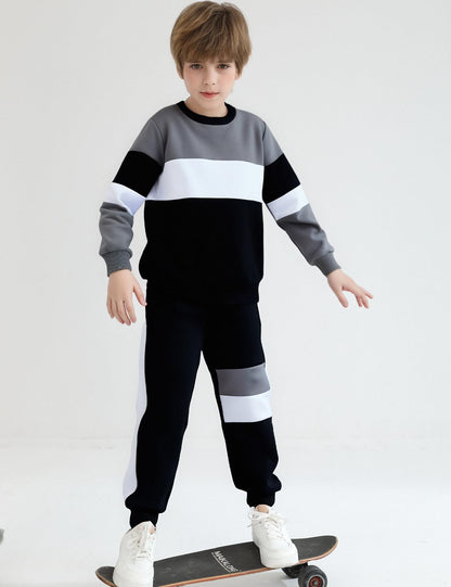 mkodopy Boys' Hoodie Sweatsuit Set
