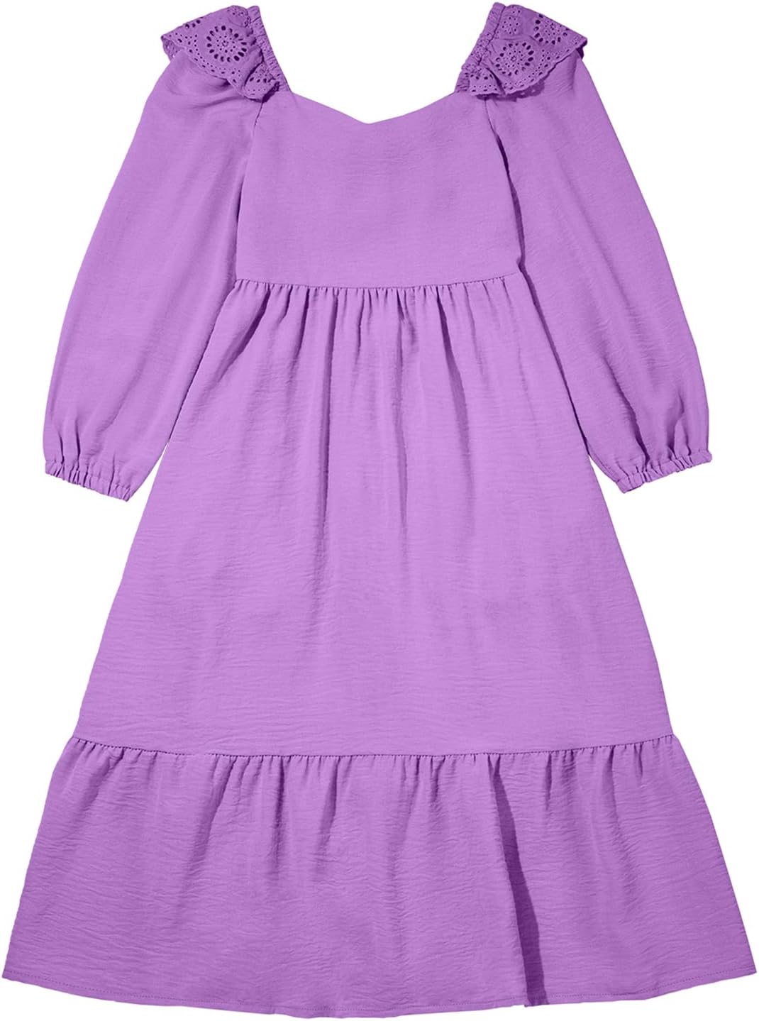 blibean Tween Girls' Embroidered Tie-Back Dress