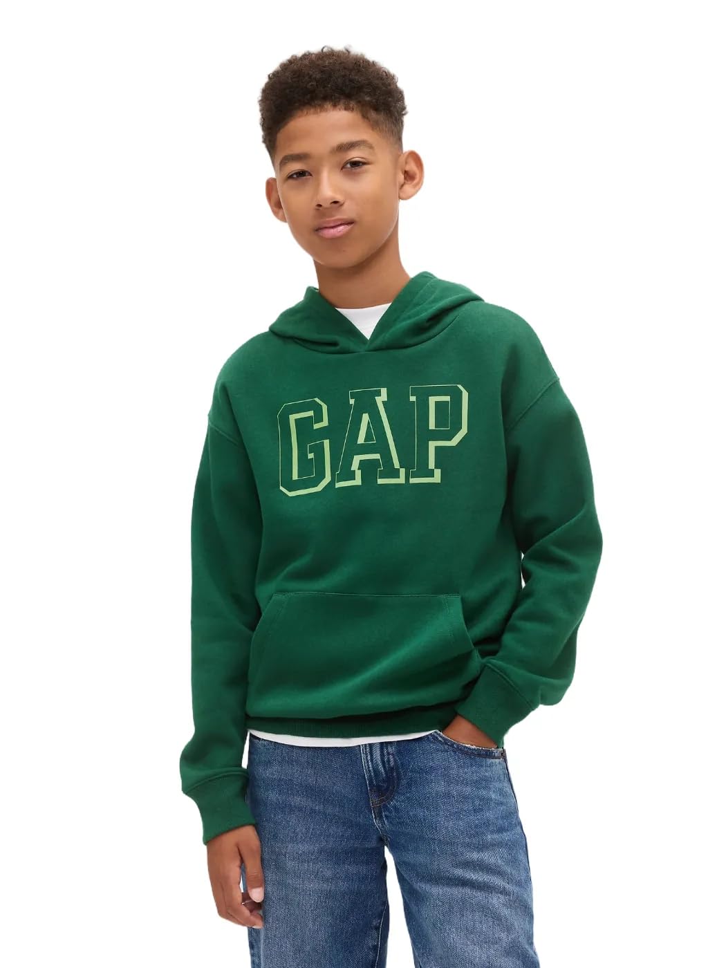 GAP Boys' Logo Hoodie Hooded Sweatshirt