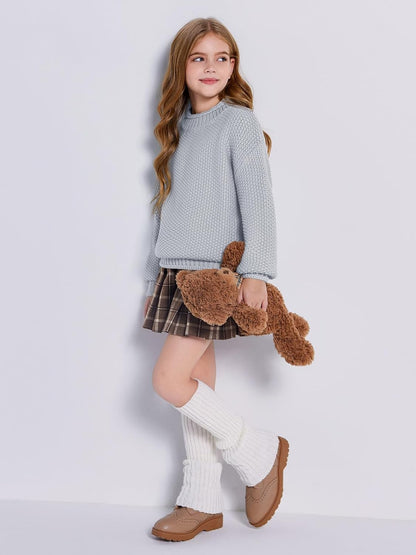 Imily Bela Girls' Turtleneck Batwing Sweater