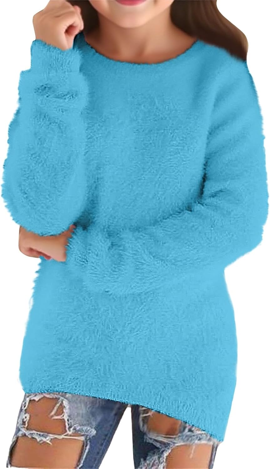 Girls' Lightweight Cozy Pullover Sweater