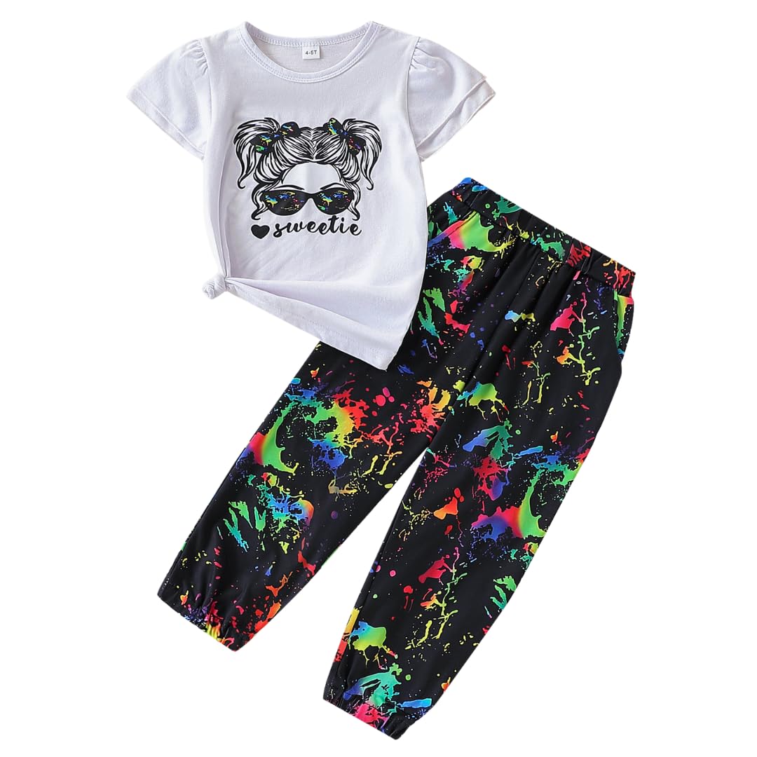 Toddler Girls' 2-Piece Top & Camo Pants Set
