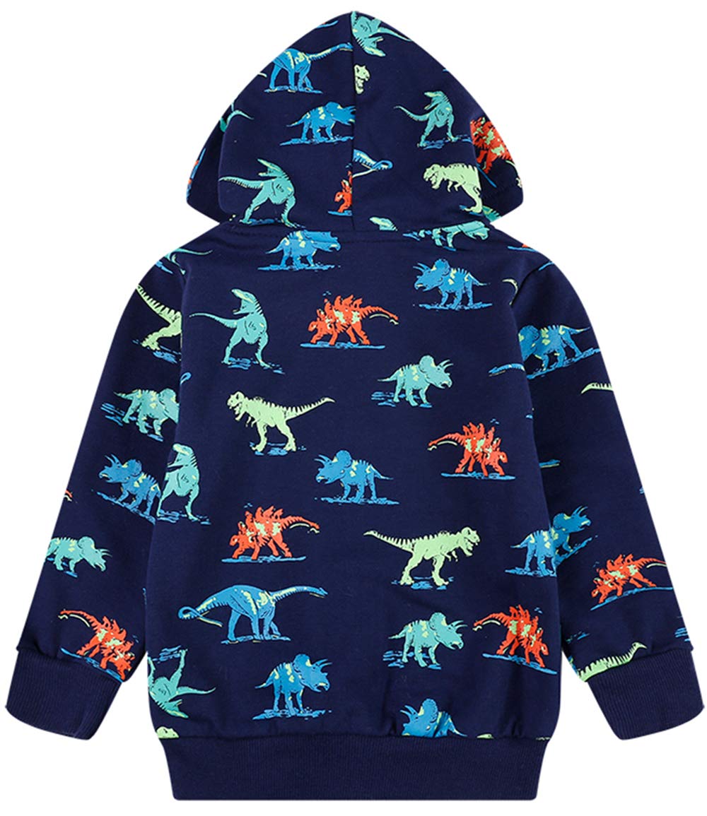 Popshion Toddler Boys' Dinosaur Hoodie Jacket