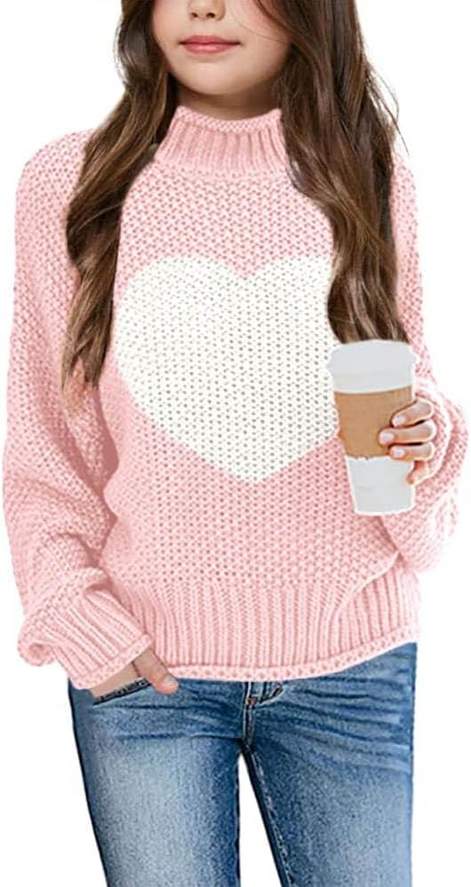 Imily Bela Girls' Turtleneck Batwing Sweater
