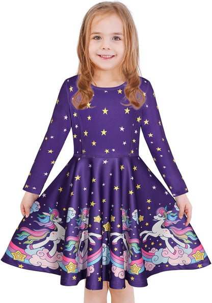 Girls' Unicorn & Mermaid Dress