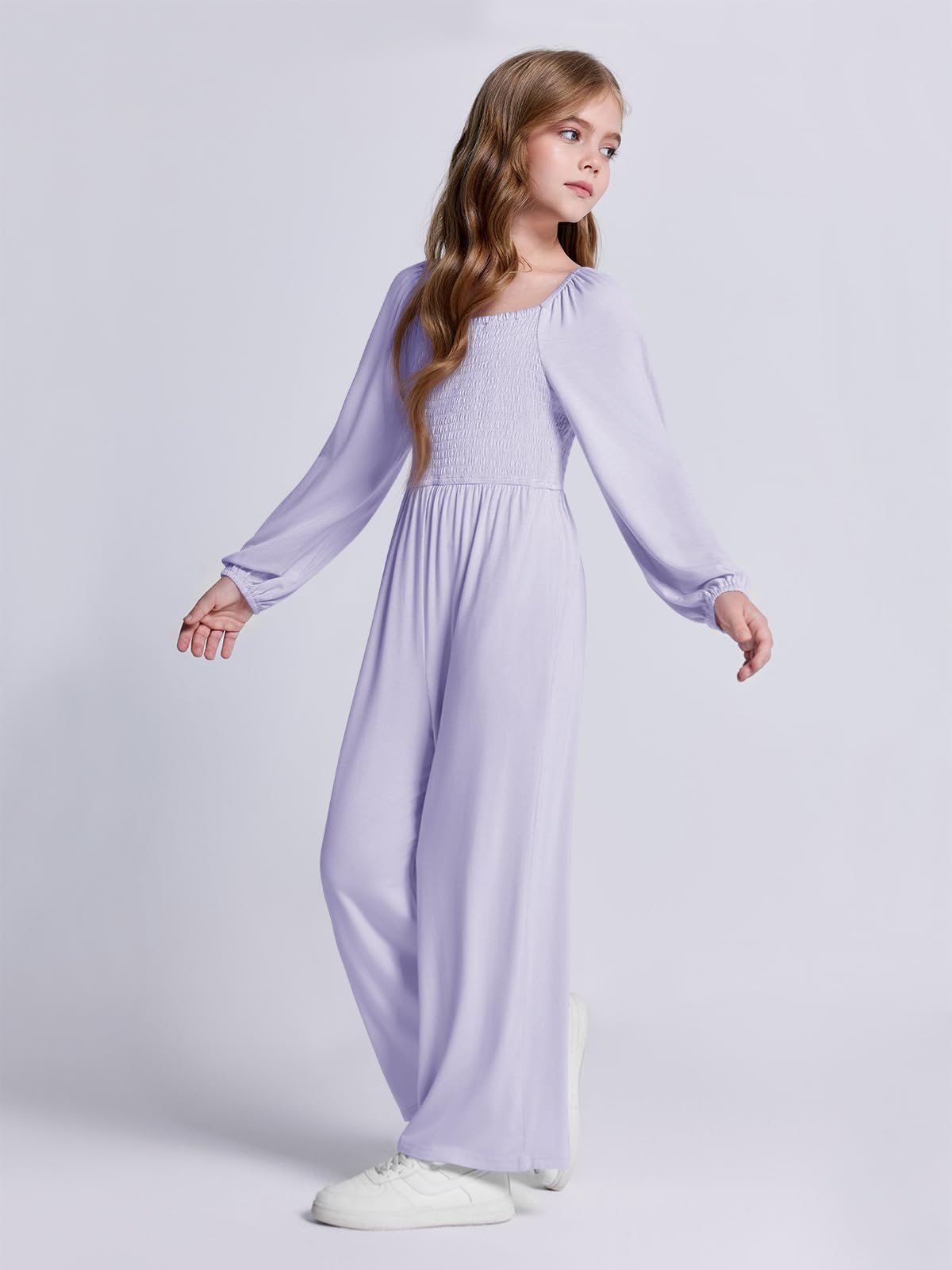 Haloumoning Girls Long Sleeve Jumpsuit