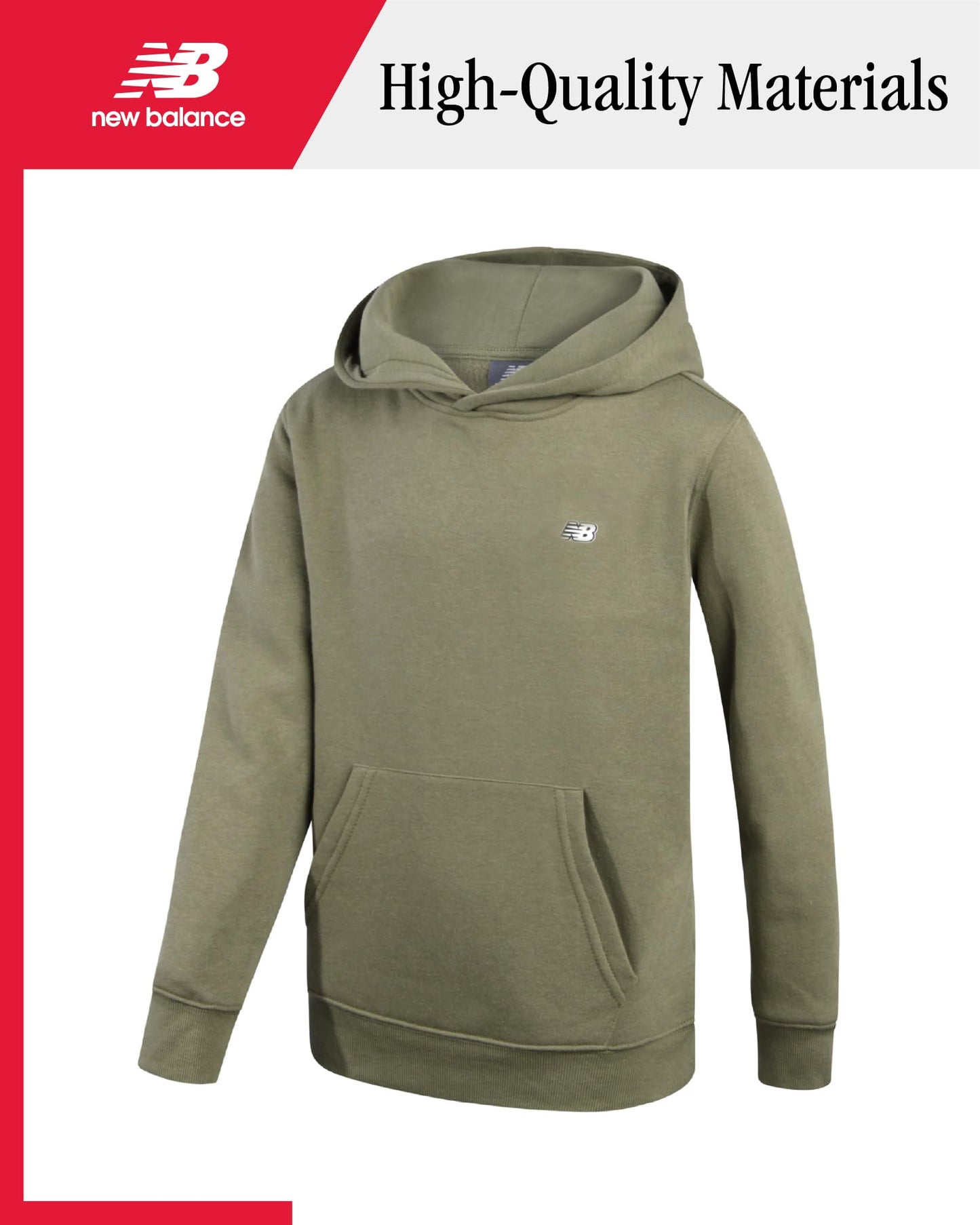 New Balance Boys' Cotton Fleece Hoodie