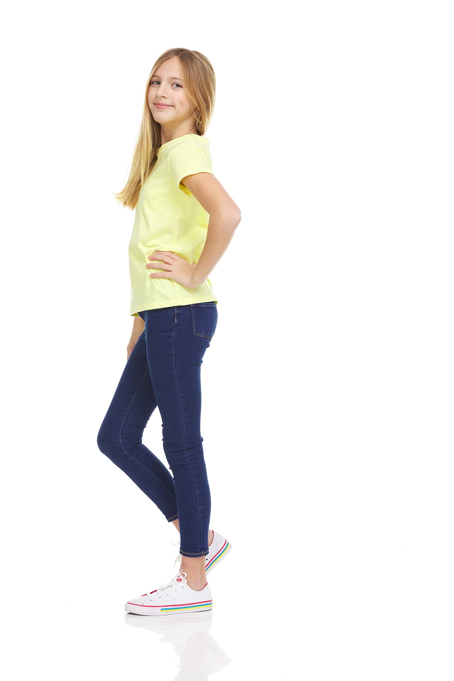 Pink Angel Girls' 8-Pack Cotton T-Shirts