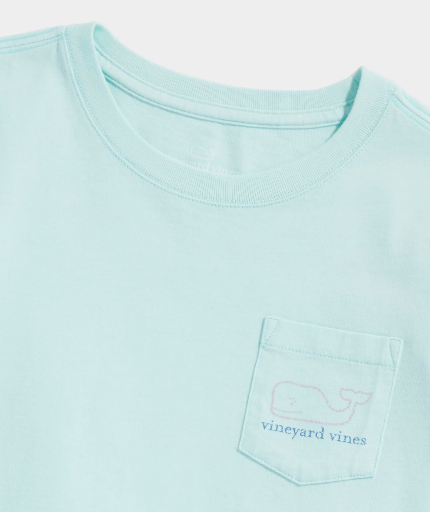vineyard vines Girls' Vintage Whale Long-Sleeve Pocket Tee
