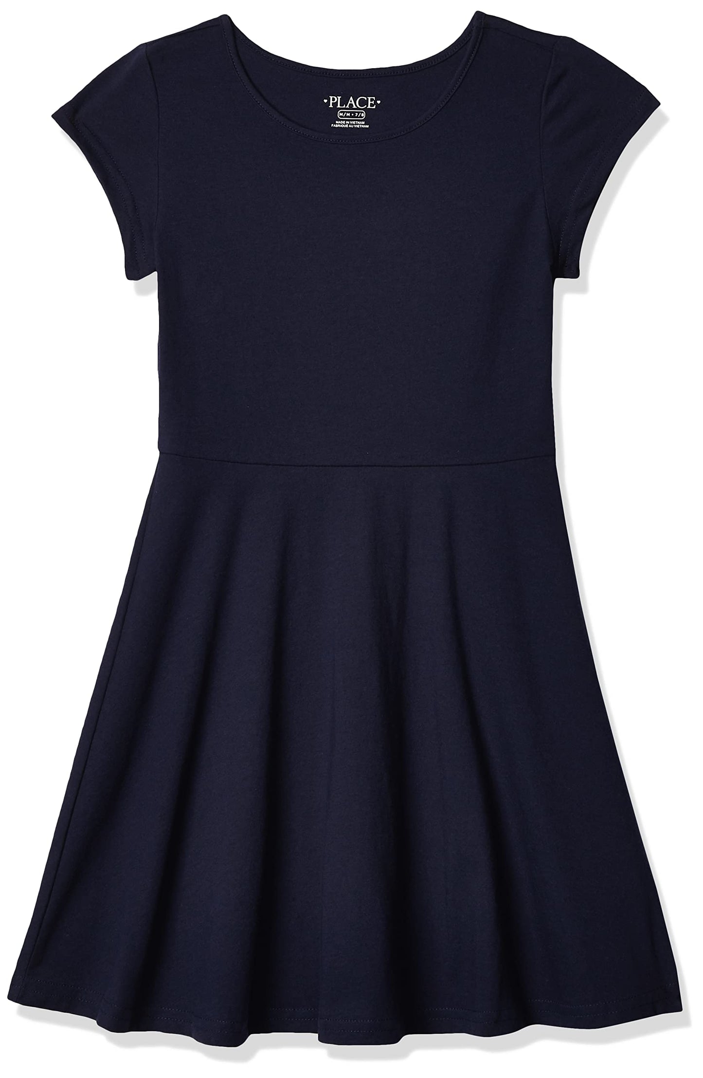 The Children'S Place Girls Short Sleeve Basic Skater Dress