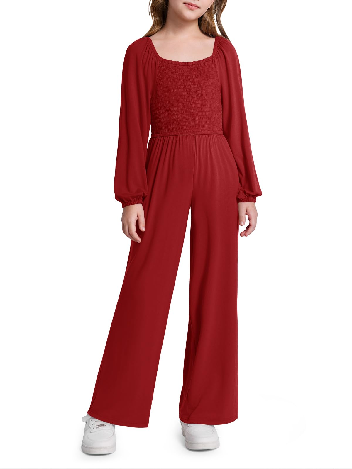 Haloumoning Girls Long Sleeve Jumpsuit