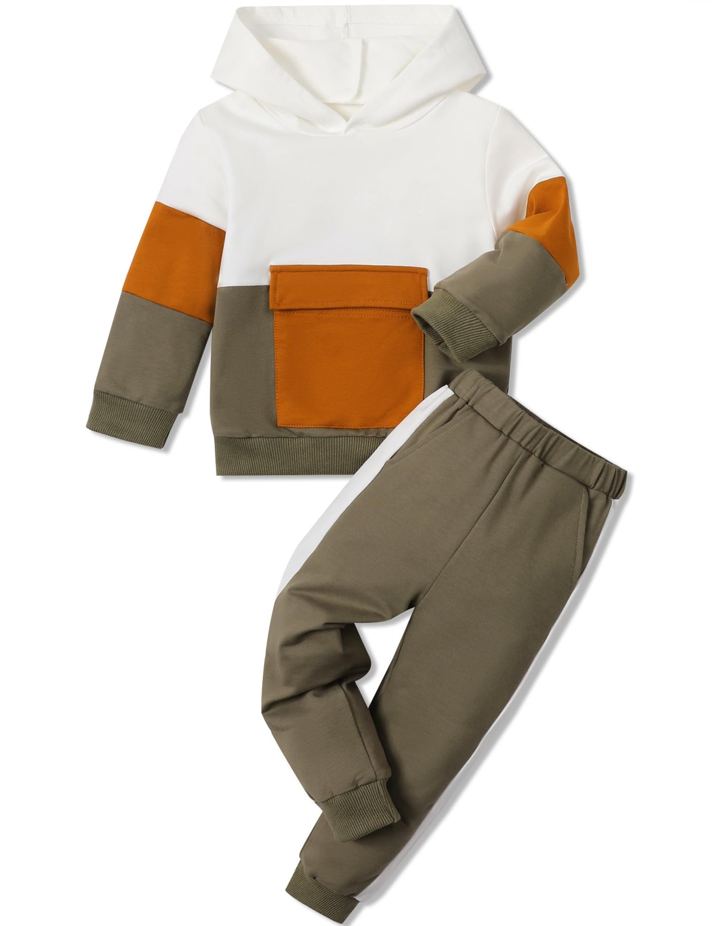 mkodopy Boys' Hoodie Sweatsuit Set