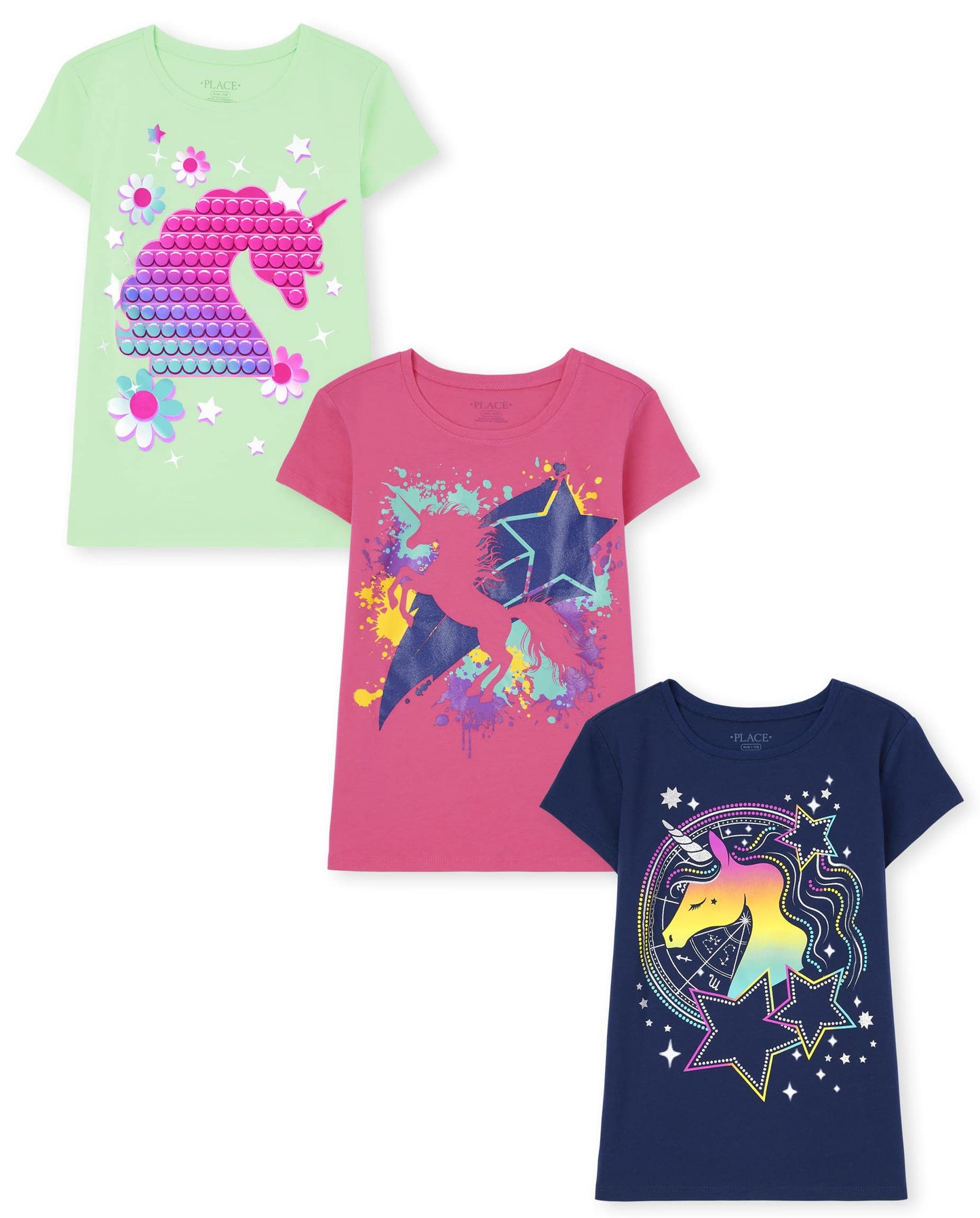 The Children's Place Girls Short Sleeve Graphic T- Shirt