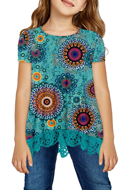 storeofbaby Girls' Casual Short Sleeve Tunic Top
