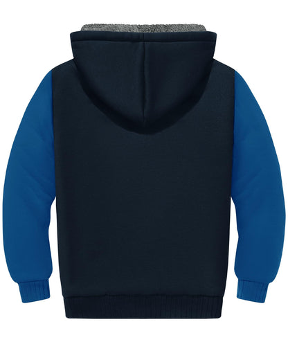 ZITY Boys' Sherpa Lined Zip-Up Hoodie