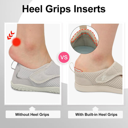 LeIsfIt Women's Wide Diabetic Adjustable Walking Shoes