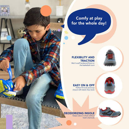 TSUKIHOSHI MAKO Kids' Strap Sneakers with Wide Toe Box