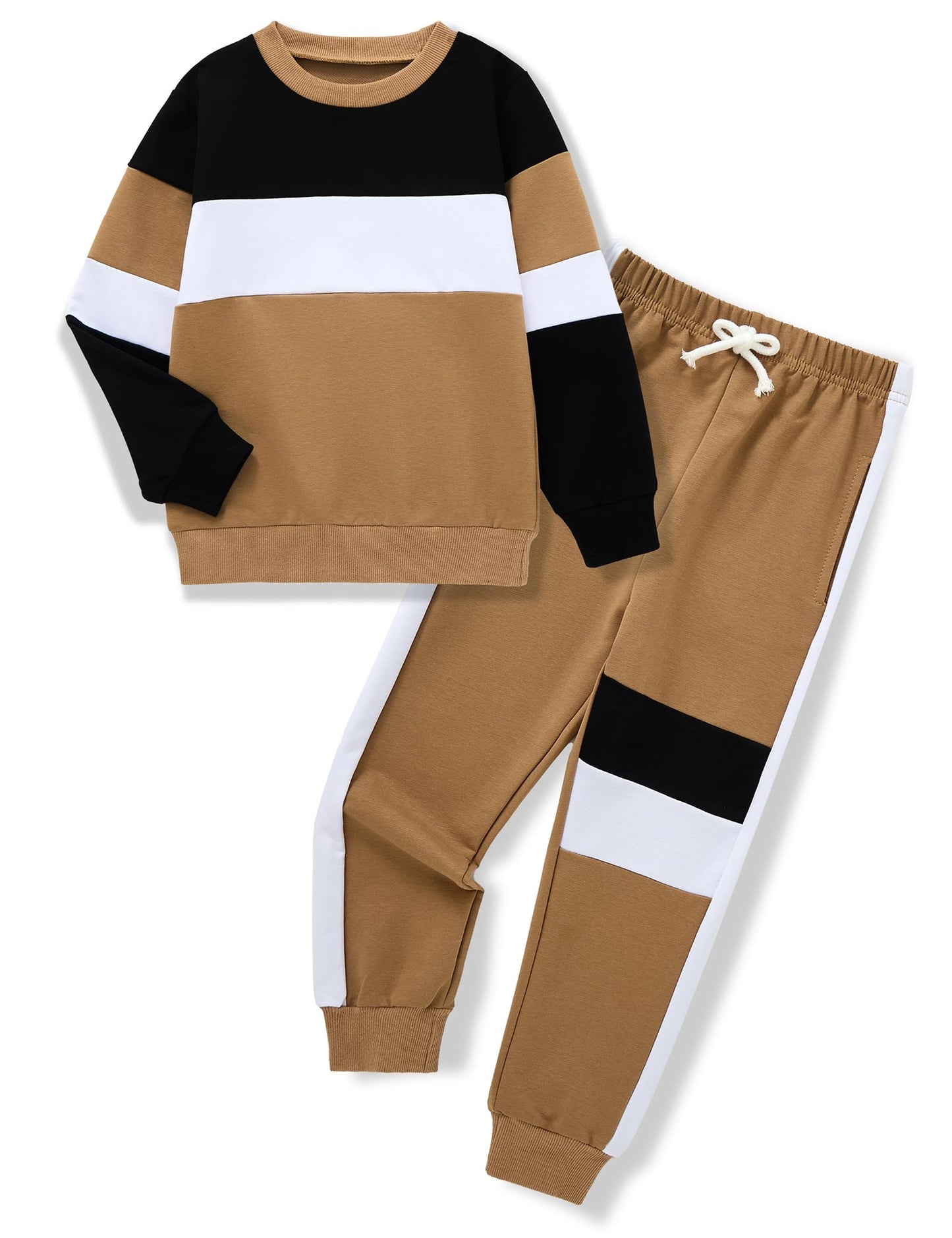 mkodopy Boys' Hoodie Sweatsuit Set
