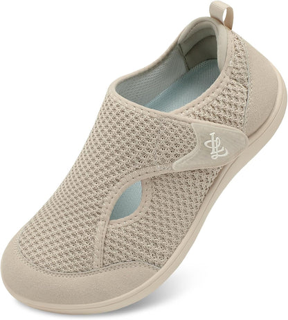 LeIsfIt Women's Wide Diabetic Adjustable Walking Shoes