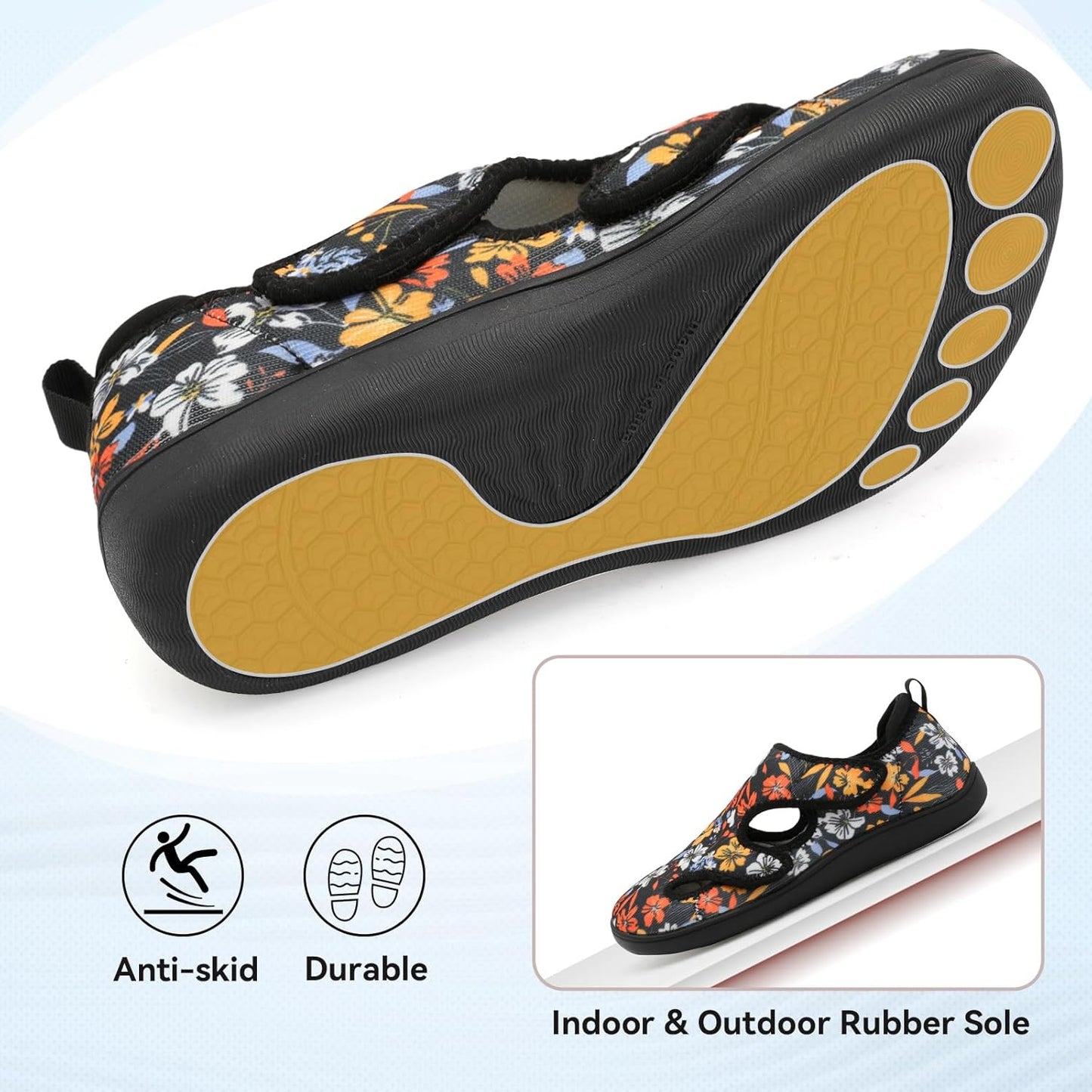 LeIsfIt Women's Extra Wide Diabetic Walking Shoes