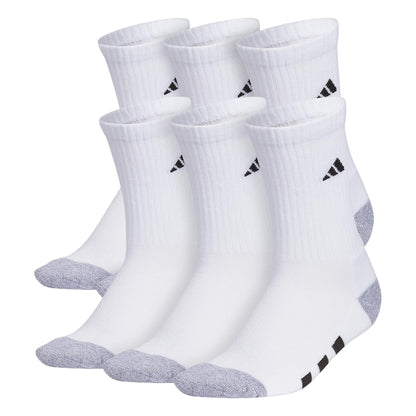 adidas Youth 6-Pack Cushioned Crew Socks