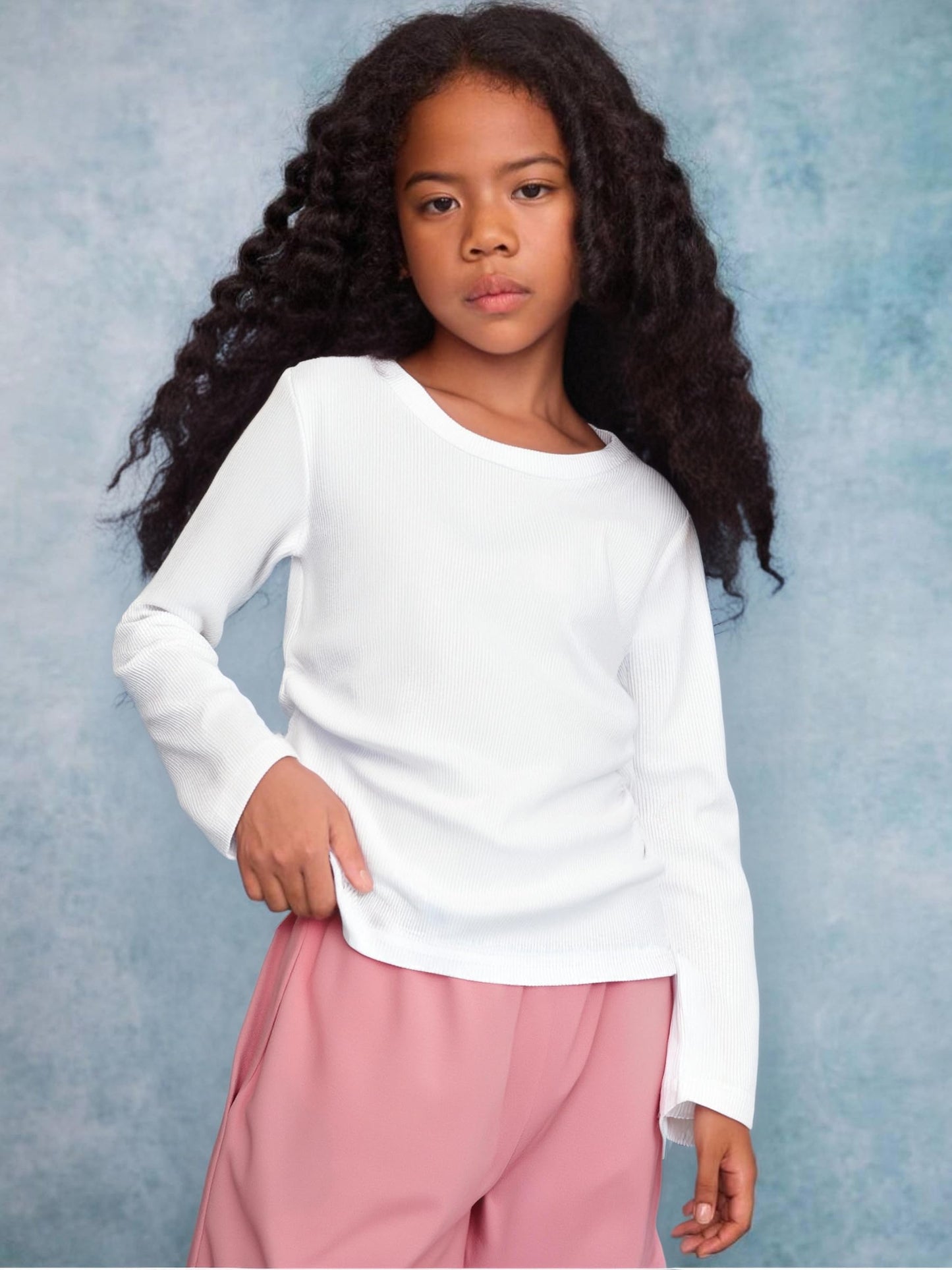 Tween Girls' 2-Piece Long Sleeve Top & Cargo Pants Set