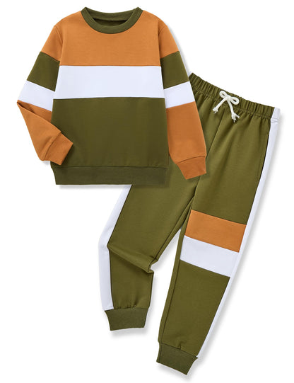mkodopy Boys' Hoodie Sweatsuit Set