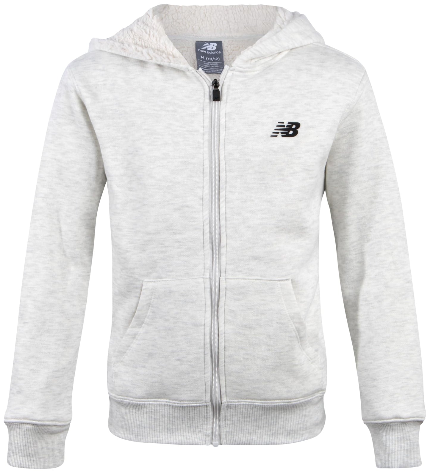 New Balance Boys' Sherpa-Lined Zip Hoodie