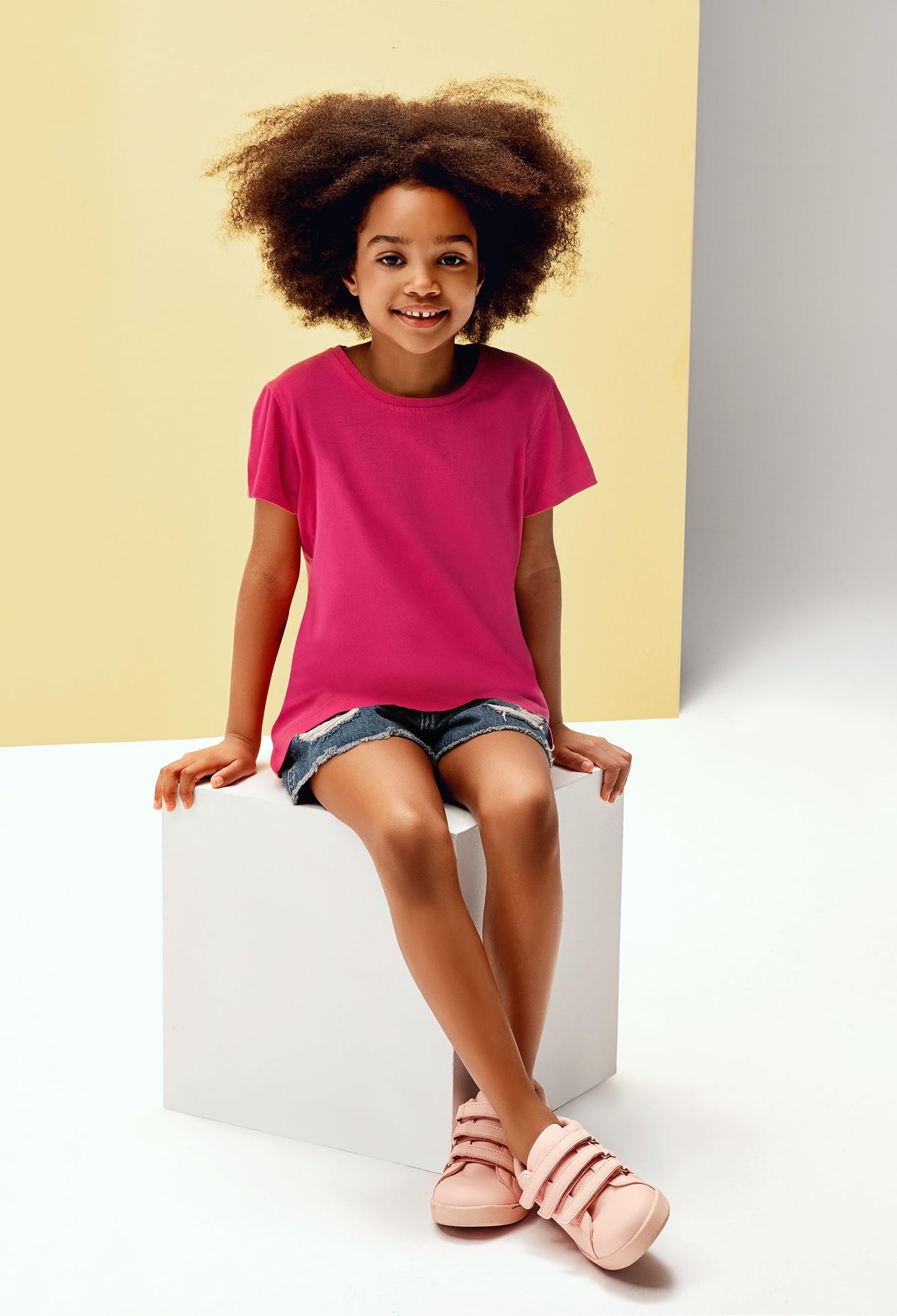 Brix Girls' 5-Pack Cotton Short Sleeve Tees