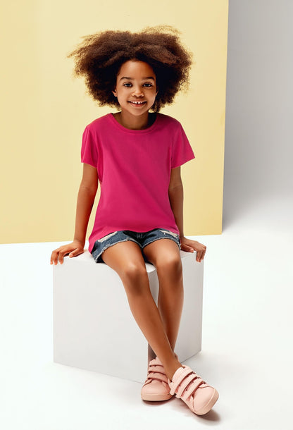 Brix Girls' 5-Pack Cotton Short Sleeve Tees