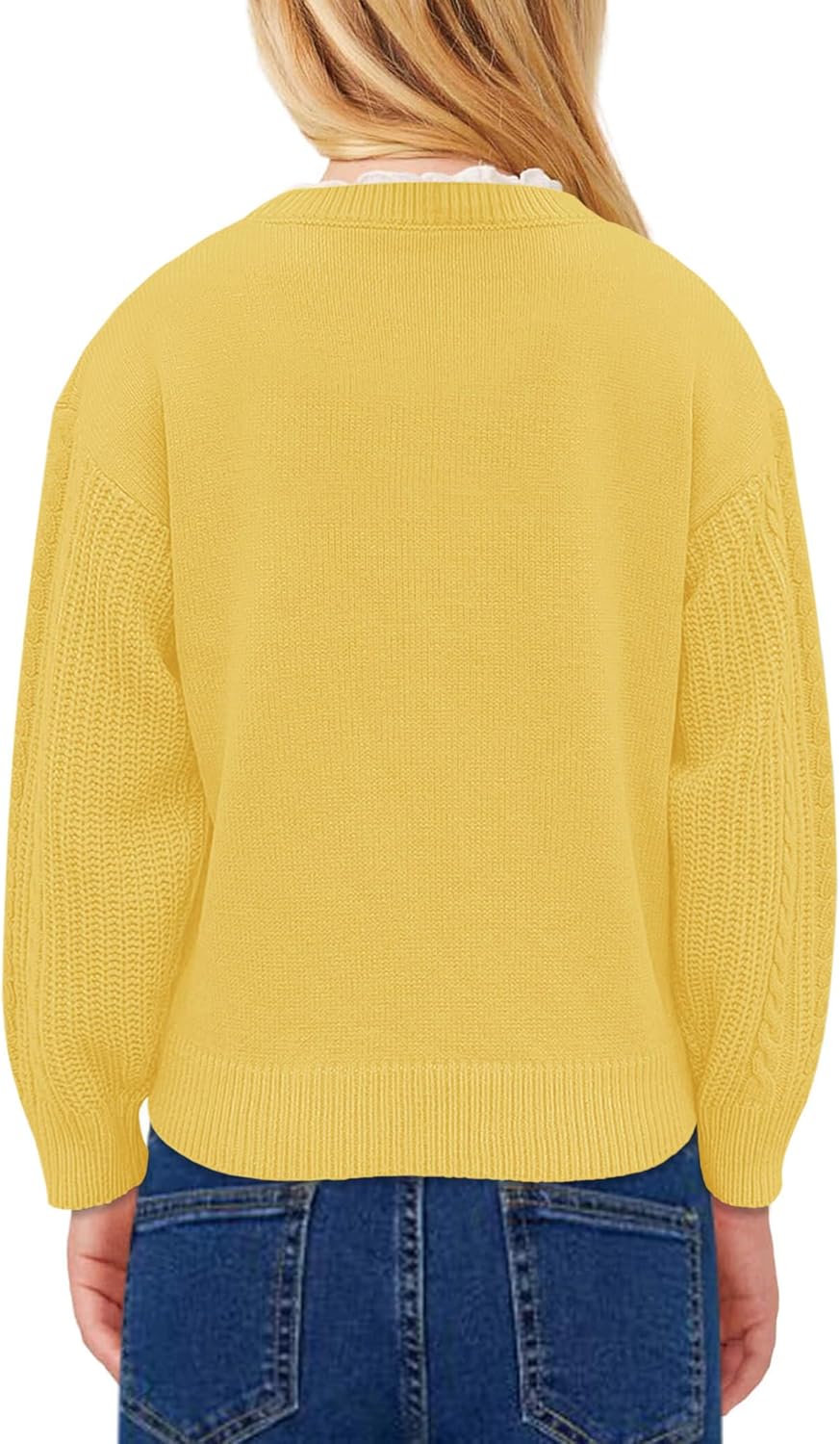 Girls' Crewneck Chunky Knit Sweater