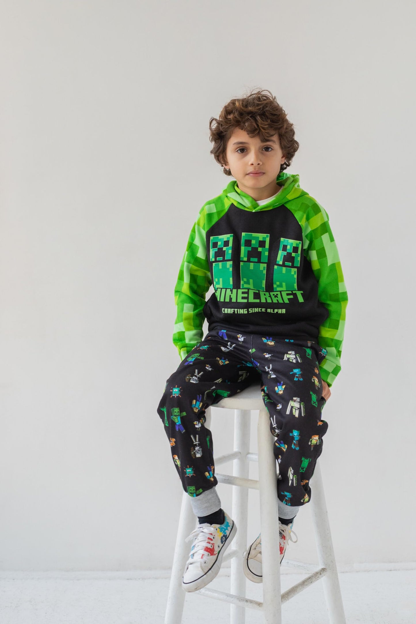 Minecraft Fleece Pullover Hoodie Little Kid to Big Kid Sizes (4-18-20)