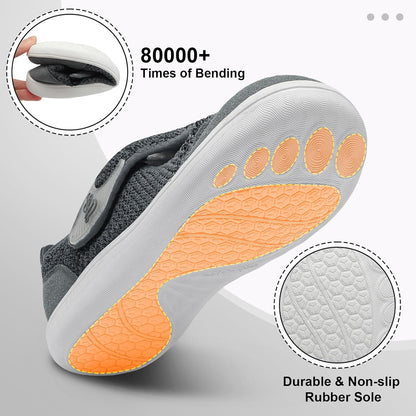 LeIsfIt Women's Wide Diabetic Adjustable Walking Shoes