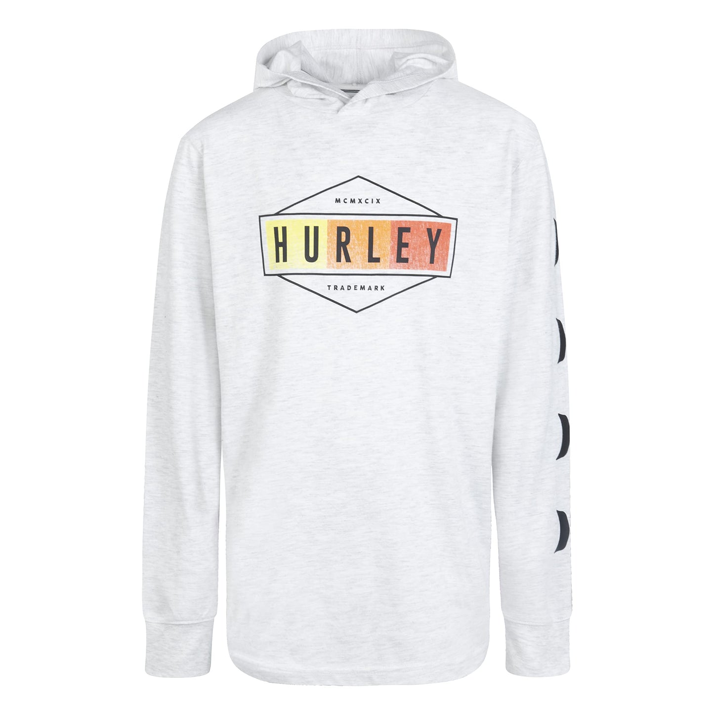 Hurley Boys' Long Sleeve Hooded Graphic T-Shirt