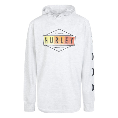 Hurley Boys' Long Sleeve Hooded Graphic T-Shirt