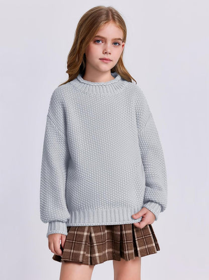 Imily Bela Girls' Turtleneck Batwing Sweater