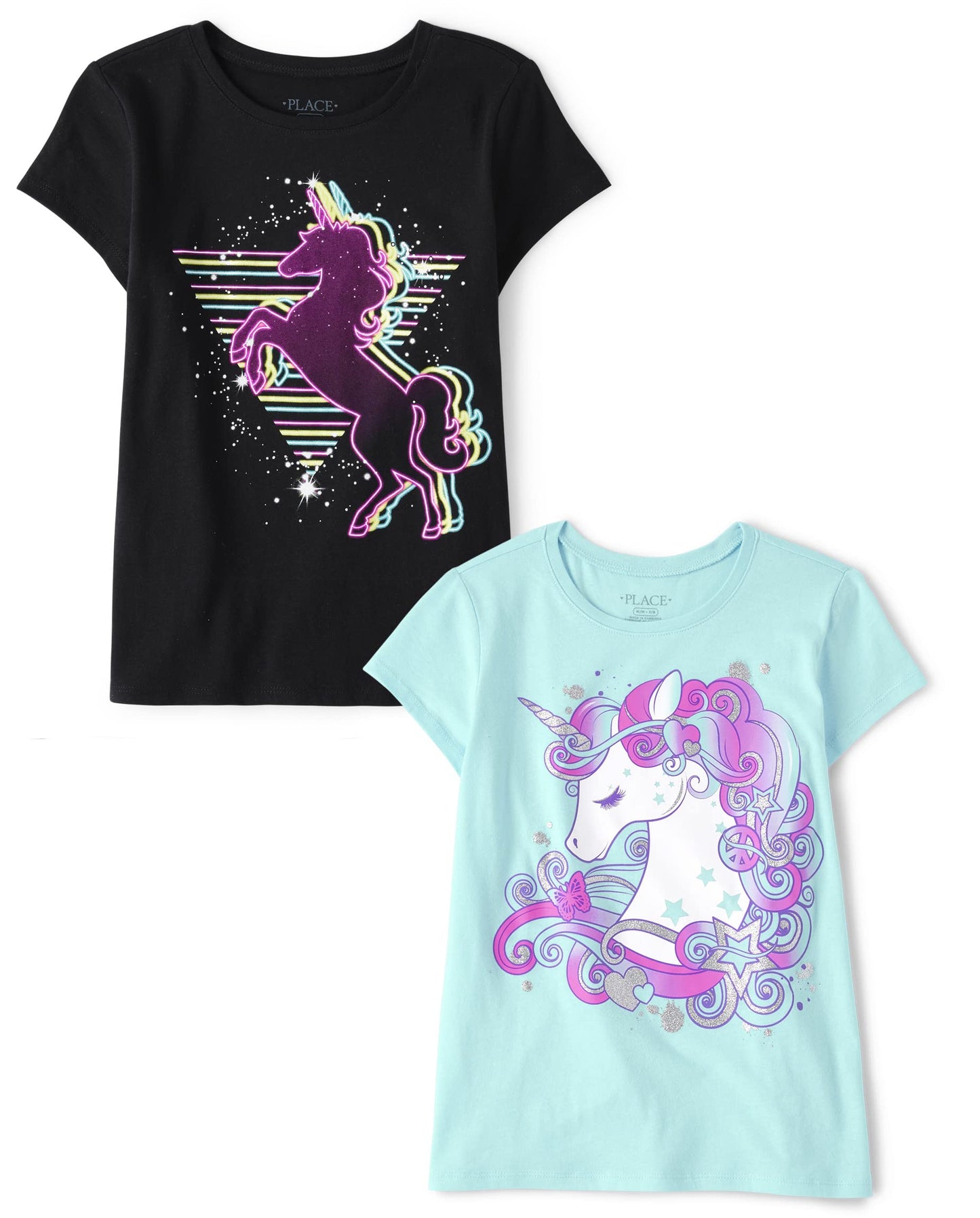 The Children's Place Girls Short Sleeve Graphic T- Shirt