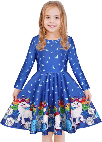 Girls' Unicorn & Mermaid Dress