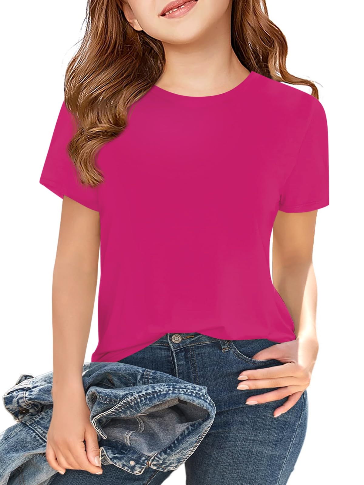 Girls' Short Sleeve Crewneck T-Shirt