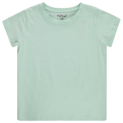 Pink Angel Girls' 8-Pack Cotton T-Shirts