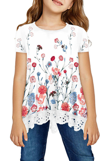 storeofbaby Girls' Casual Short Sleeve Tunic Top