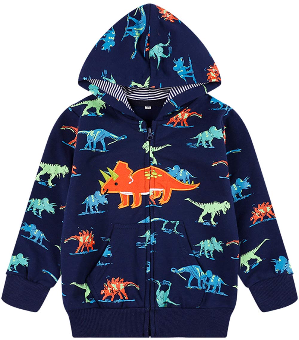 Popshion Toddler Boys' Dinosaur Hoodie Jacket