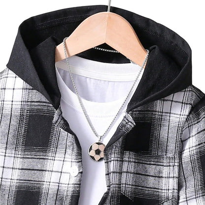 Toddler Boys' Plaid Outfit Set