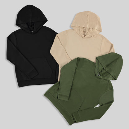PURE CHAMP Boys' 3-Pack Mesh Hoodies