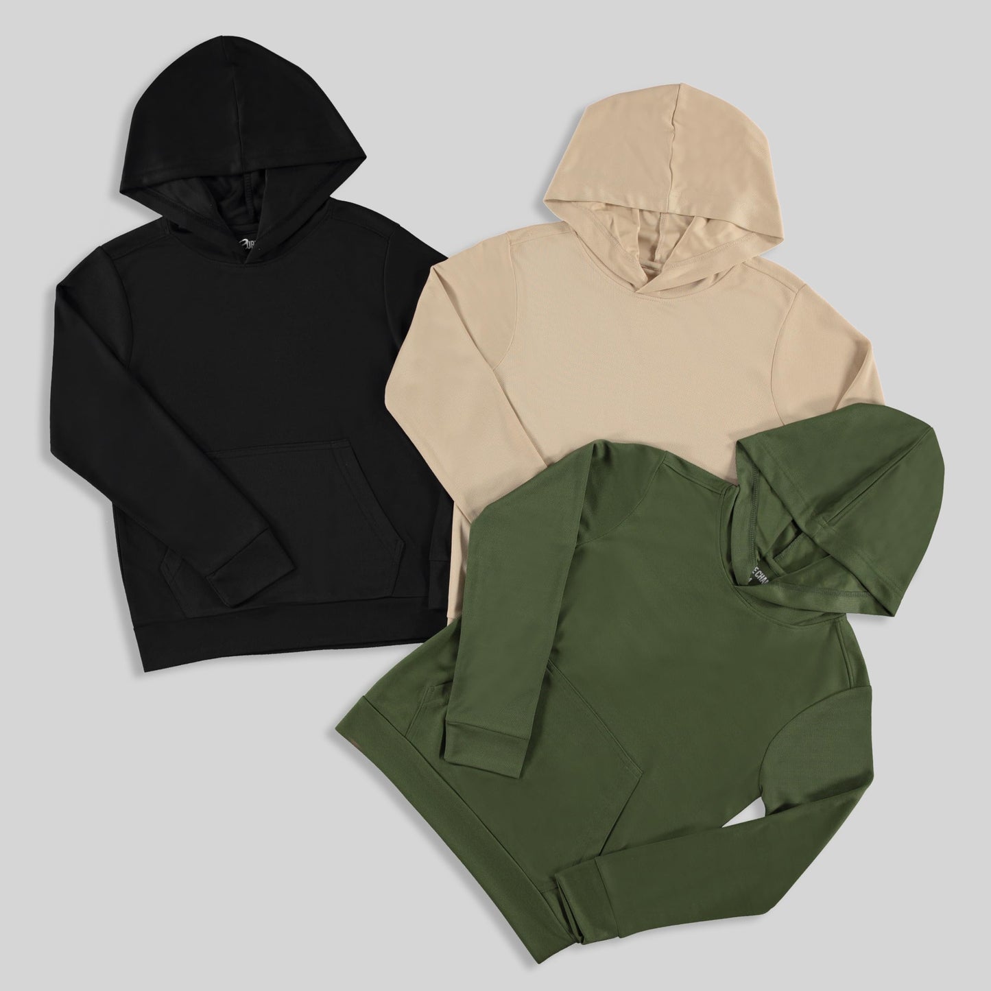 PURE CHAMP Boys' 3-Pack Mesh Hoodies