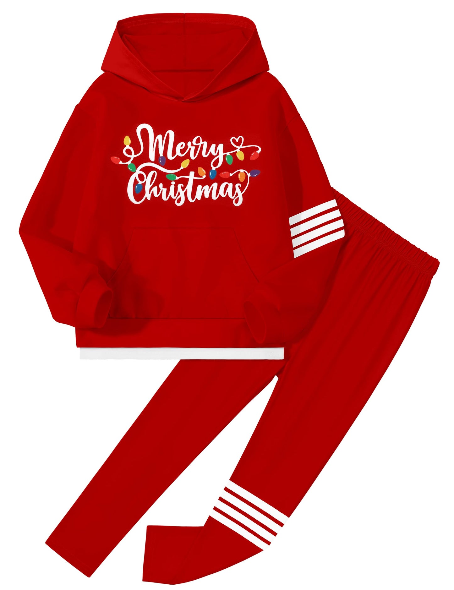 NECIOUS Girls' 2-Piece Hoodie & Leggings Set