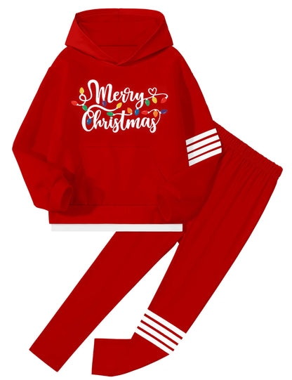 NECIOUS Girls' 2-Piece Hoodie & Leggings Set