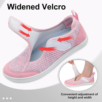 LeIsfIt Women's Wide Diabetic Adjustable Walking Shoes