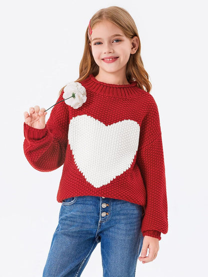 Imily Bela Girls' Turtleneck Batwing Sweater